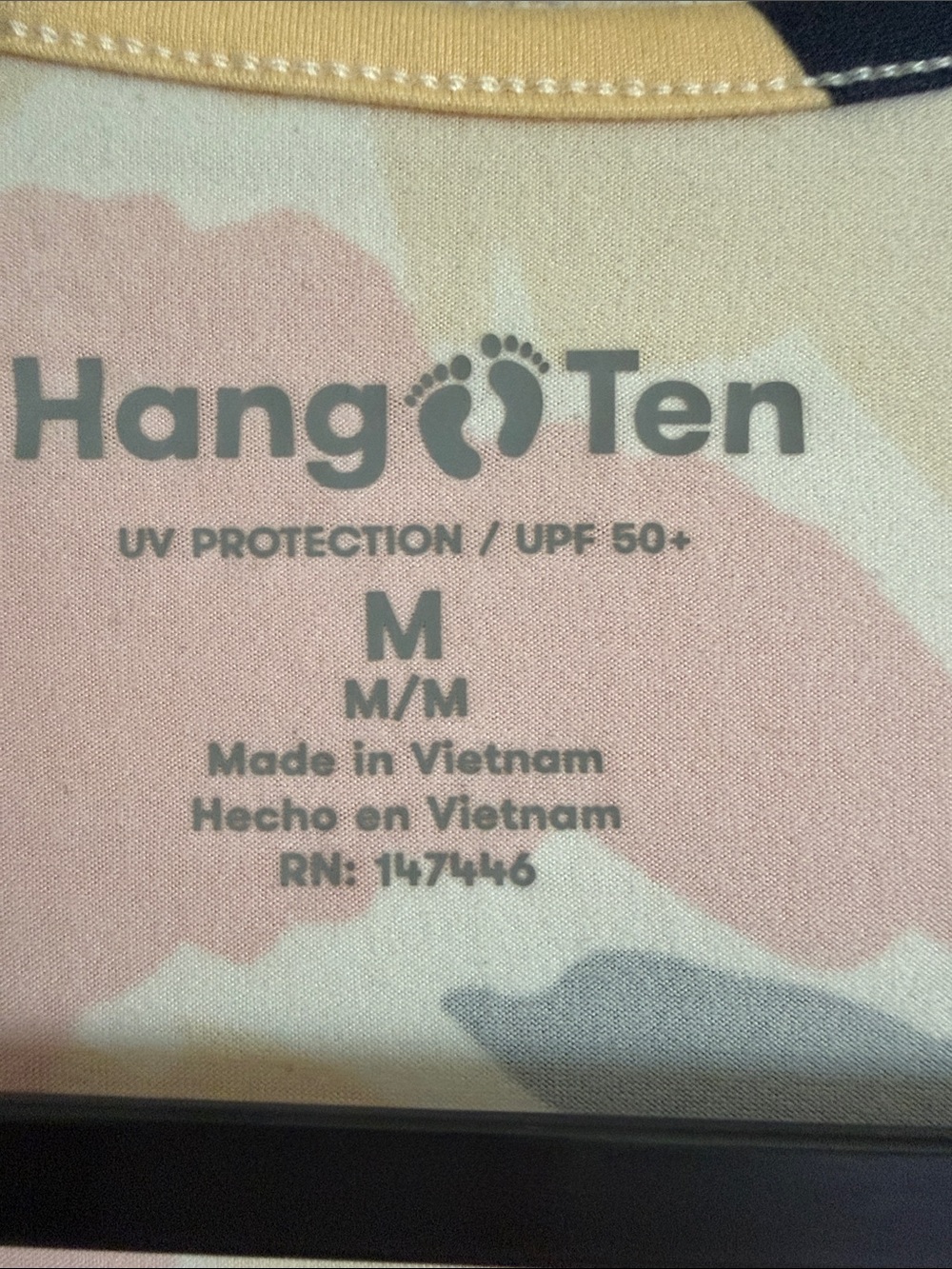 Hang Ten Sun Protection Floral-Print Long Sleeve Tee NWOT - Picture 2 of 5